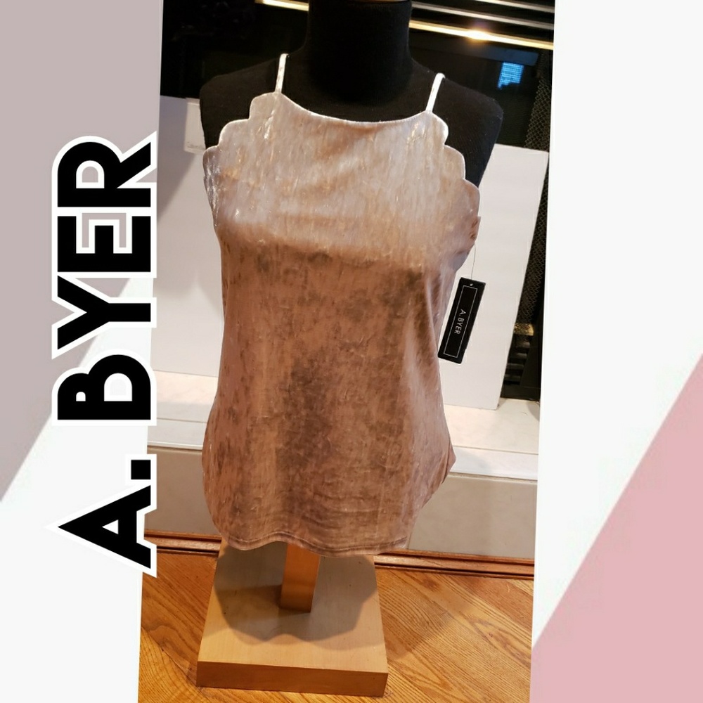 🆕️NWT A. BYER velvet fully lined camisole